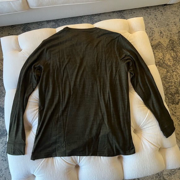 Bombas Merino Wool Blend long Sleeve Crew Neck T Shirt - Picture 4 of 5